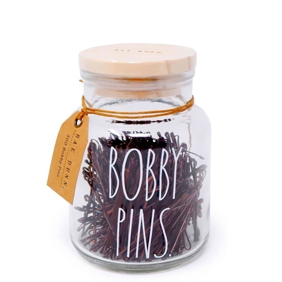 RAE DUNN • “Bobby Pins” Jar - Picture 1 of 5